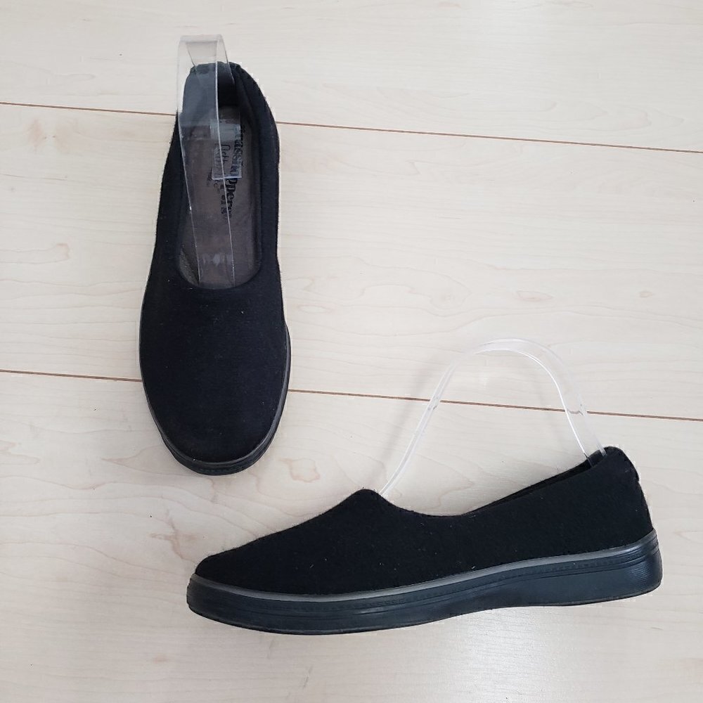 Grasshoppers Ortholite Comfort Shoes Black Flats Sz 6